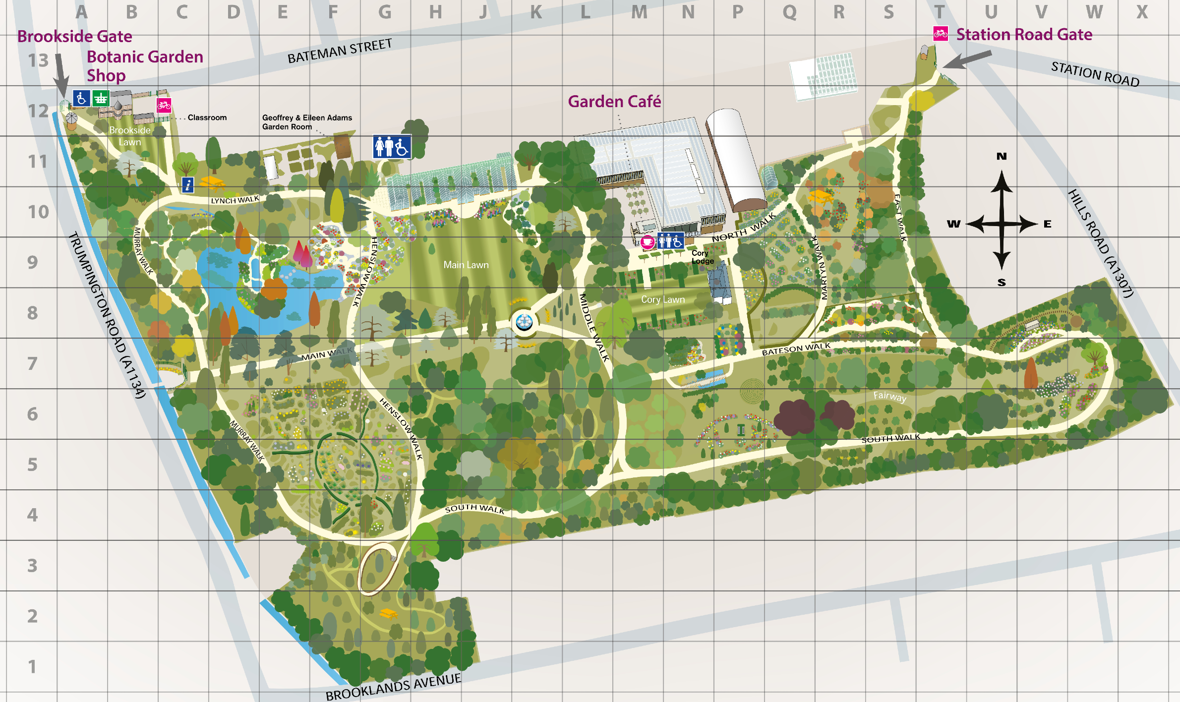 walking tour map of the national botanical garden